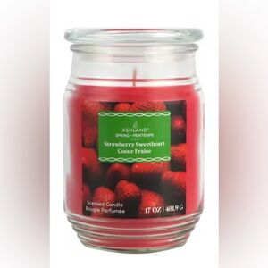 Ashland 17oz. Strawberry Sweetheart Jar Candle, brand new